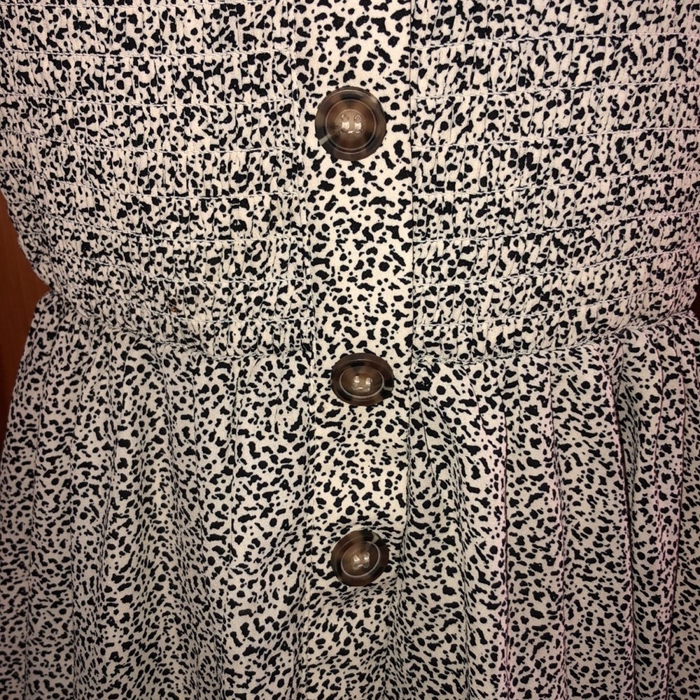 Sienna sky polka dot spotted dress mini dress summer wide strap dress size small - Picture 4 of 6